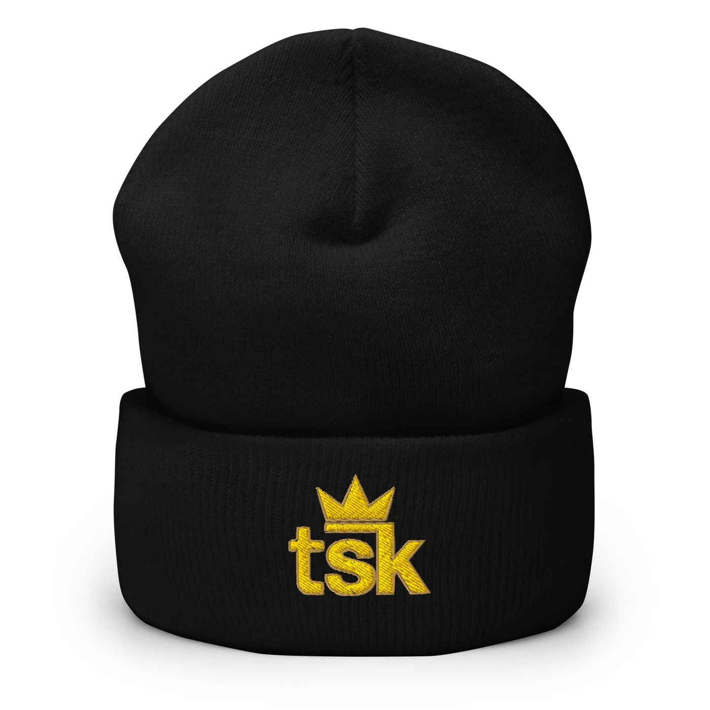 TSK Cuffed Beanie — Black