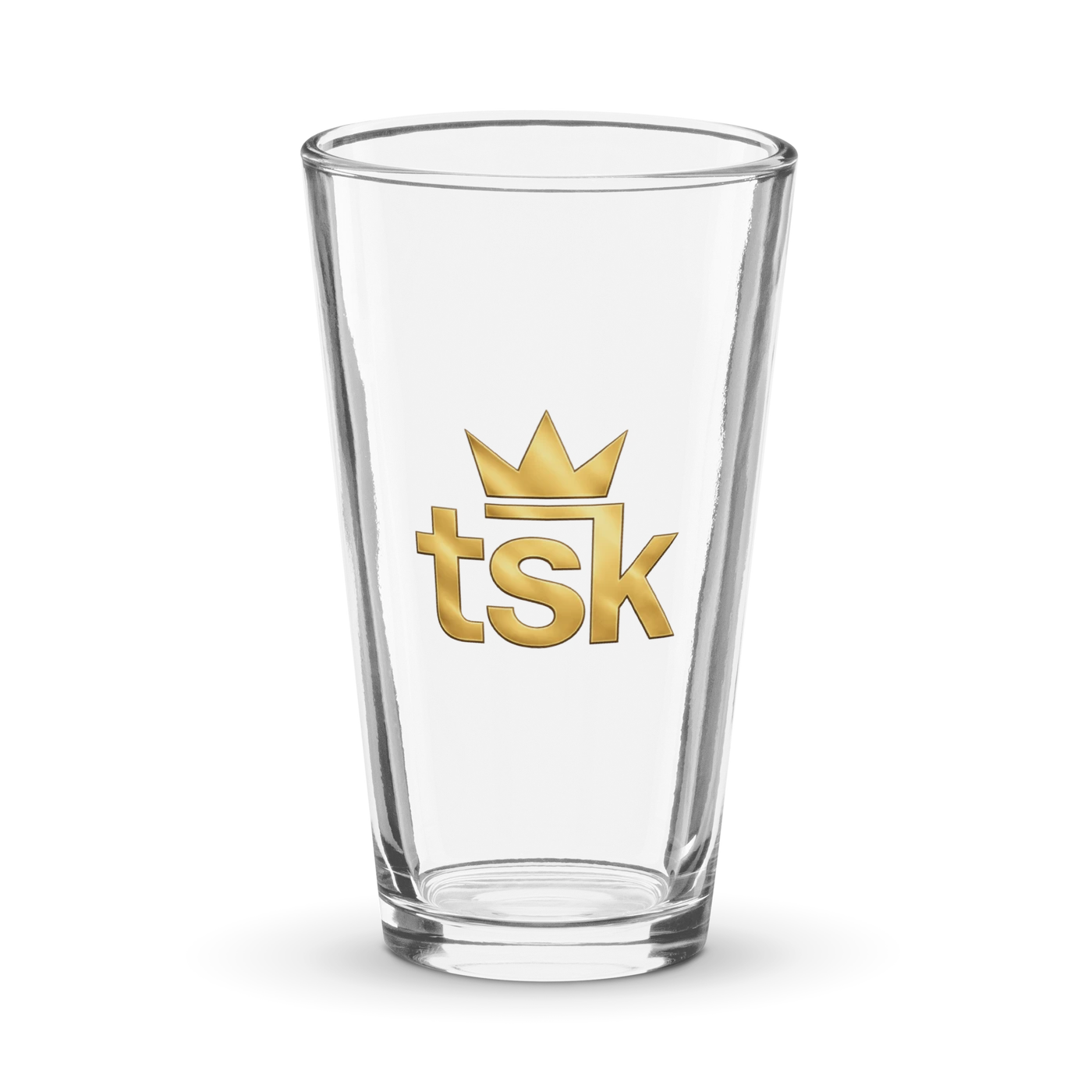 TSK Logo Glass front view