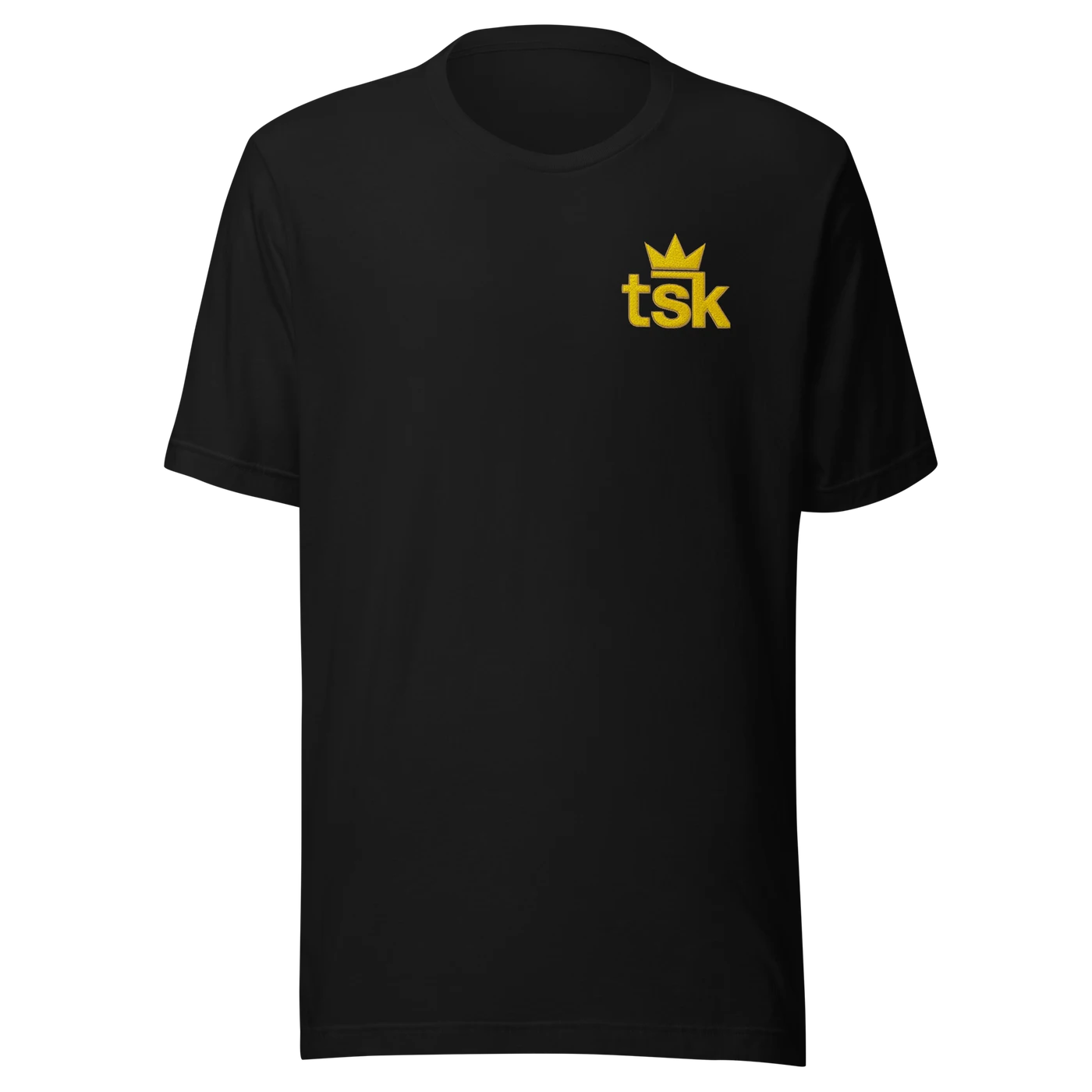 Classic Lightweight TSK Logo Unisex T-Shirt — Black — Plain front