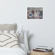 Seeing into the Aether | Collective Consciousness – Open Edition Print — 16″ × 12″ — on a bedroom wall