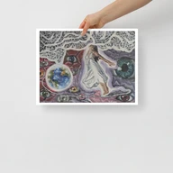 Seeing into the Aether | Collective Consciousness – Open Edition Print — 16″ × 12″ — held in hand