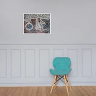 Seeing into the Aether | Collective Consciousness – Open Edition Print — 24″ × 18″ — on a panelled wall