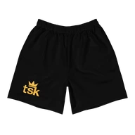 TSK Unisex Athletic Long Shorts — front view