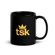 black mug — handle on right