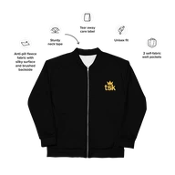 TSK Unisex Bomber Jacket — features