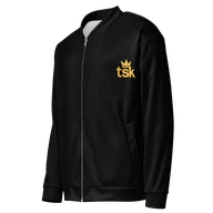 TSK Unisex Bomber Jacket — left front view