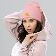 TSK Cuffed Beanie — Baby Pink — Woman Pink