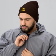 TSK Cuffed Beanie — Brown — Man