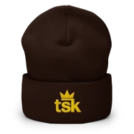 TSK Cuffed Beanie — Brown — Plain Beanie