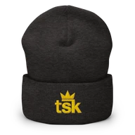TSK Cuffed Beanie — Dark Grey — Plain Beanie