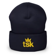 TSK Cuffed Beanie — Navy — Plain Beanie