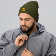 TSK Cuffed Beanie — Olive — Man