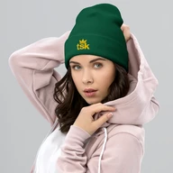 TSK Cuffed Beanie — Spruce — Woman Pink