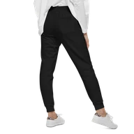 TSK Unisex Fleece Sweatpants — Black — Back