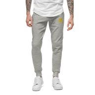 TSK Unisex Fleece Sweatpants — Carbon Grey — Front close-up