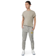 TSK Unisex Fleece Sweatpants — Carbon Grey — Man front