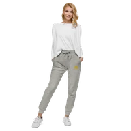 TSK Unisex Fleece Sweatpants — Carbon Grey — Woman front
