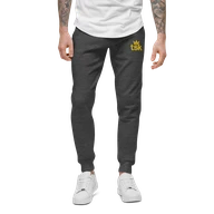 TSK Unisex Fleece Sweatpants — Charcoal Heather — Front close-up