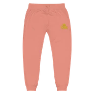 TSK Unisex Fleece Sweatpants — Dusty Rose — Plain front