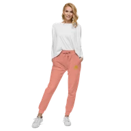 TSK Unisex Fleece Sweatpants — Dusty Rose — Woman front