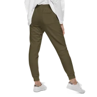 TSK Unisex Fleece Sweatpants — Military Green — Back