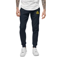 TSK Unisex Fleece Sweatpants — Navy Blazer — Front close-up