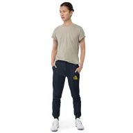 TSK Unisex Fleece Sweatpants — Navy Blazer — Man front