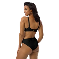TSK High-waisted Bikini — left back view on second model