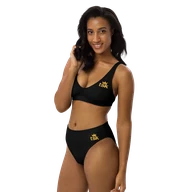 TSK High-waisted Bikini — left front view on second model