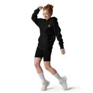 TSK Logo Unisex Premium Hoodie — Black — Woman front