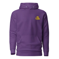 TSK Logo Unisex Premium Hoodie — Purple — Plain front