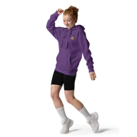 TSK Logo Unisex Premium Hoodie — Purple — Woman front