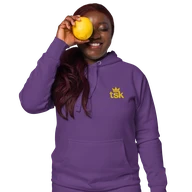 TSK Logo Unisex Premium Hoodie — Purple — Lifestyle front