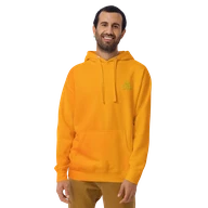 TSK Logo Unisex Premium Hoodie — Team Gold — Man front