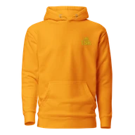 TSK Logo Unisex Premium Hoodie — Team Gold — Plain front