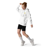 TSK Logo Unisex Premium Hoodie — White — Woman front