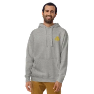 TSK Logo Unisex Premium Hoodie — Carbon Grey — Man front