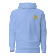 TSK Logo Unisex Premium Hoodie — Carolina Blue — Plain front