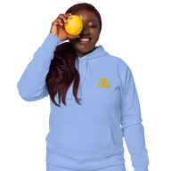 TSK Logo Unisex Premium Hoodie — Carolina Blue — Lifestyle front