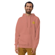 TSK Logo Unisex Premium Hoodie — Dusty Rose — Man front