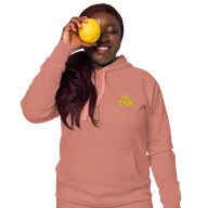 TSK Logo Unisex Premium Hoodie — Dusty Rose — Lifestyle front