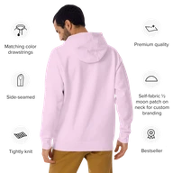 TSK Logo Unisex Premium Hoodie — Lavender — Back