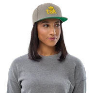 snapback — Heather Grey — front