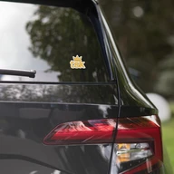 3×3 sticker on car