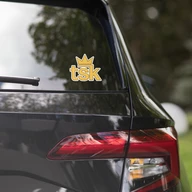 5.5×5.5 sticker on car