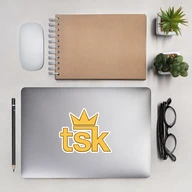 5.5×5.5 sticker outside laptop