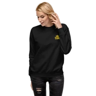 TSK Logo Unisex Premium Sweatshirt — Black — Woman