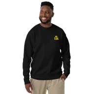 TSK Logo Unisex Premium Sweatshirt — Black — Man