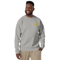 TSK Logo Unisex Premium Sweatshirt — Carbon Grey — Man