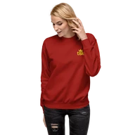 TSK Logo Unisex Premium Sweatshirt — Cardinal — Woman